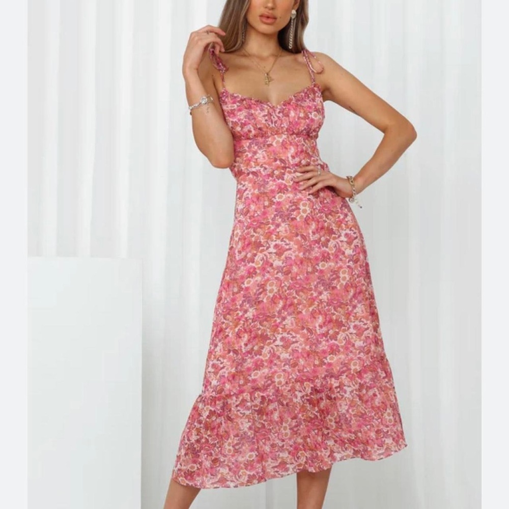 Hello Molly Blush Smocked Dress